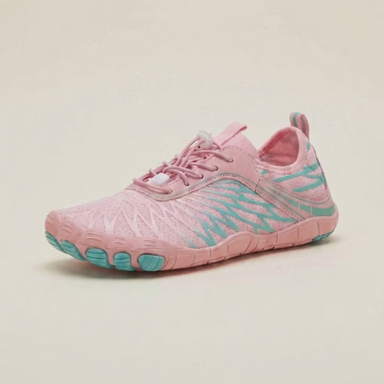 Rivo Barefoot Rose/Turquoise, présentation produit qui tourne