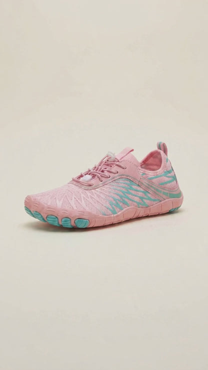 Rivo Barefoot Rose/Turquoise, présentation produit qui tourne